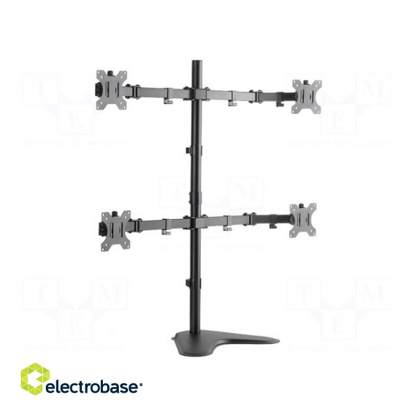 Monitor holder | 8kg | Size: 13"-32" | for four monitors | 460mm image 1