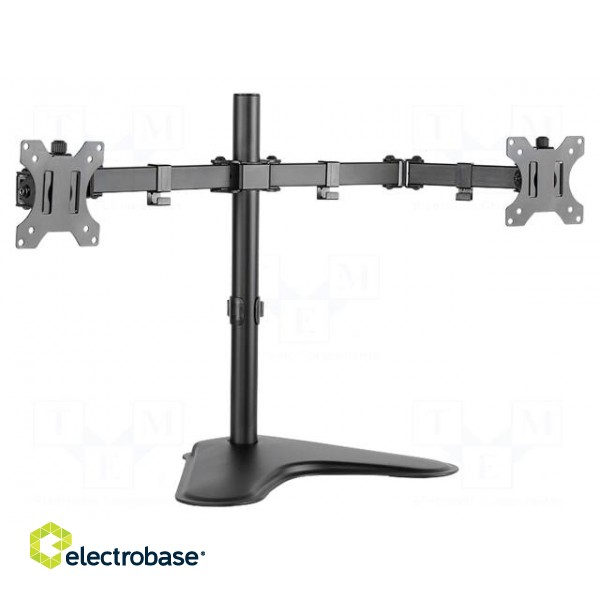 Monitor holder | 8kg | Size: 13"-32" | for two monitors | 460mm