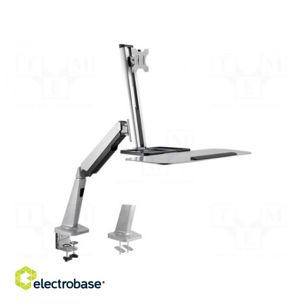 Monitor holder | 8kg | Size: 13"-32" | for one monitor | 820mm paveikslėlis 2