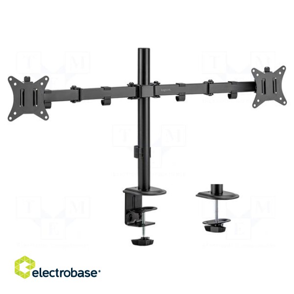 Monitor holder | 9kg | 17÷32" | Arm len: 376mm | for two monitors фото 1
