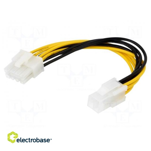 Cable: mains | ATX P4 male,EPS 8pin female | 0.15m