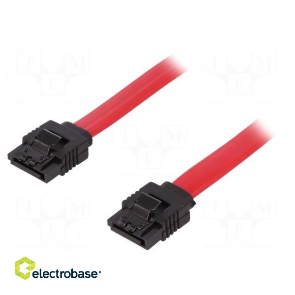 Cable: SATA | SATA L-Type plug x2 | 300mm | red