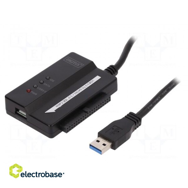 USB to SATA adapter | USB A plug,IDE 40pin,SATA socket | 5Gbps image 1