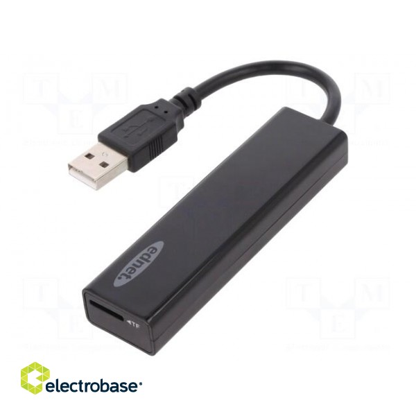 Card reader: memory | USB 2.0 | black | Communication: USB | 70mm image 1