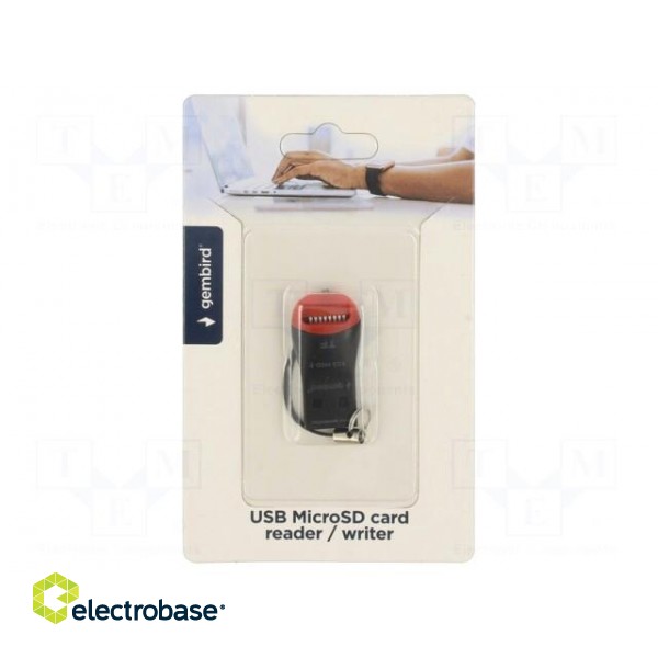Card reader: memory | USB A plug | USB 2.0 | microSDHC,SDHC | 25Mbps
