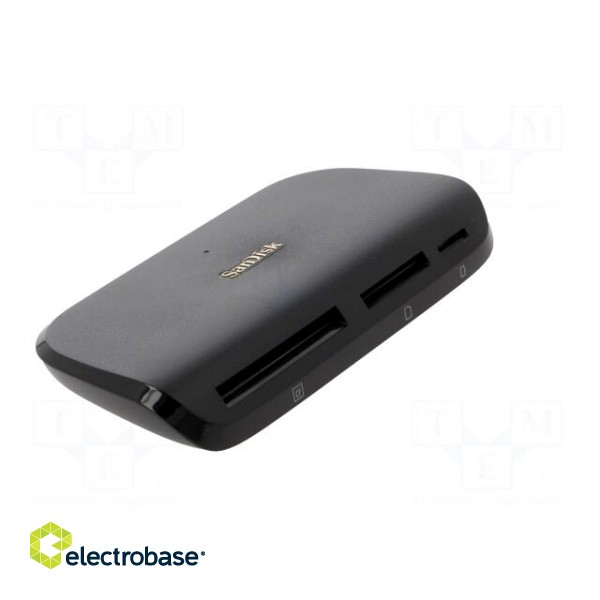 Card reader: memory | USB B micro socket | USB 3.0 | black | 312Mbps paveikslėlis 8