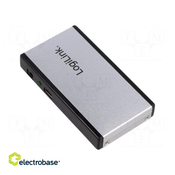 Hub USB | DC,USB A socket x4,USB B mini socket | USB 2.0 | PnP image 2