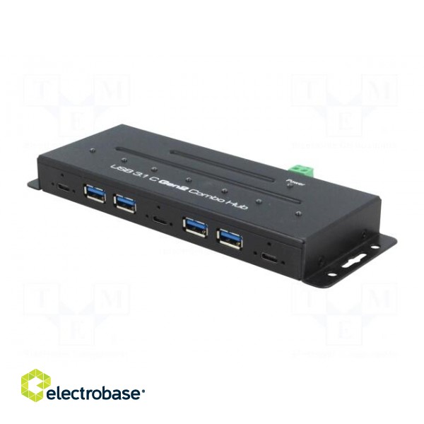 Hub USB | USB 3.1,industrial | PnP,mounted on desktop | 10Gbps image 3
