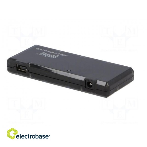 Hub USB | USB A socket x4,USB B mini plug | USB 2.0 | PnP,flat image 7