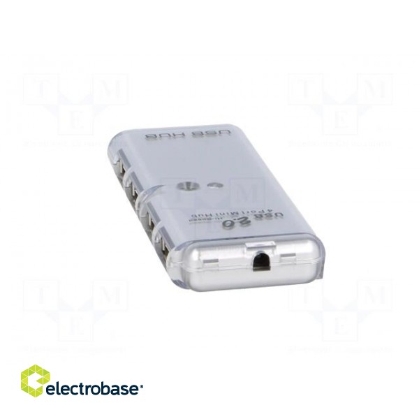 Hub USB | USB 1.1,USB 2.0 | white | Number of ports: 4 | 480Mbps image 3