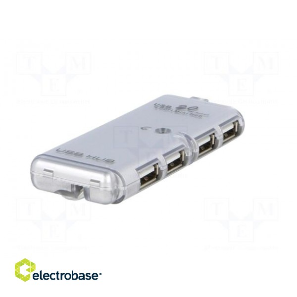 Hub USB | USB 1.1,USB 2.0 | white | Number of ports: 4 | 480Mbps image 8
