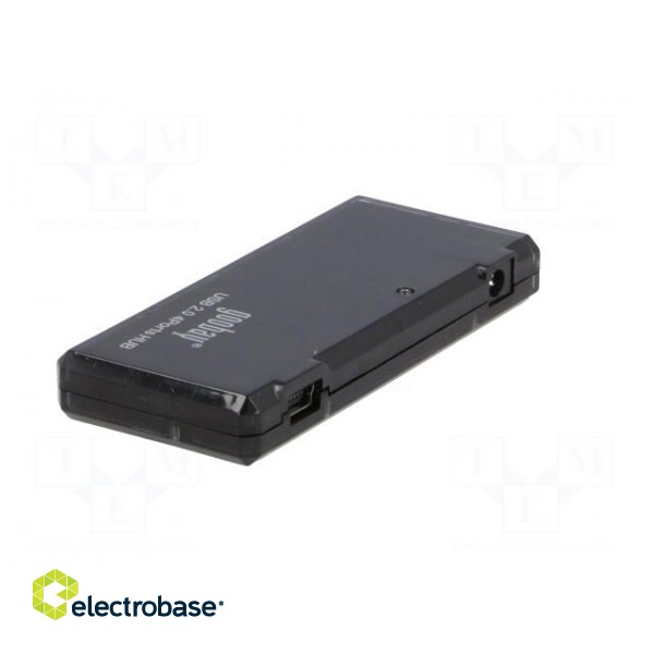Hub USB | USB 1.1,USB 2.0 | black | Number of ports: 4 | 480Mbps | 0.4m image 5