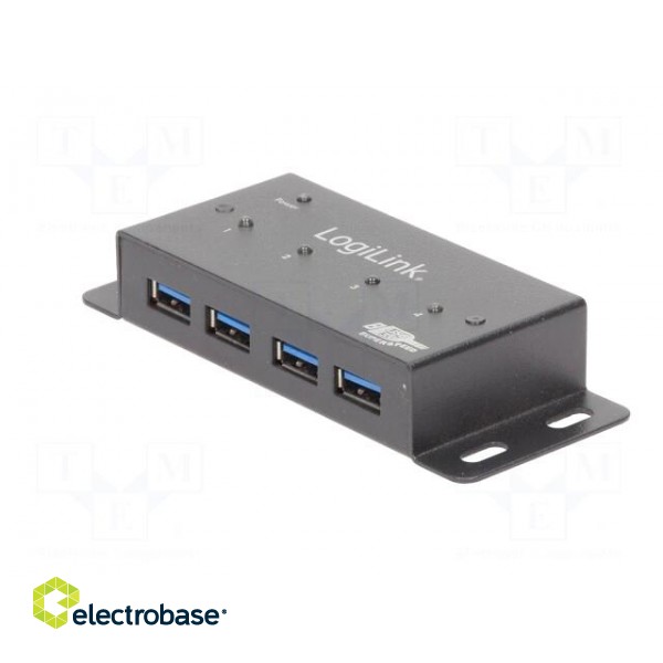 Hub USB | DC,USB A socket x4,USB B micro socket | USB 3.0 | 5Gbps image 2