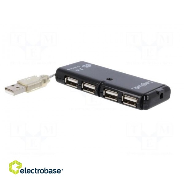Hub USB | USB 2.0 | PnP | Number of ports: 4 | 480Mbps | Kit: hub USB image 4