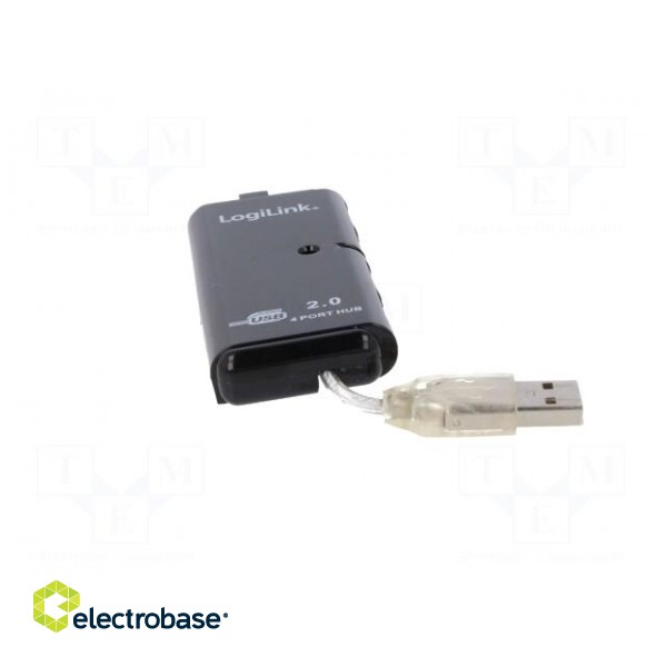 Hub USB | USB A socket x4,USB A plug | USB 2.0 | PnP | 480Mbps image 9