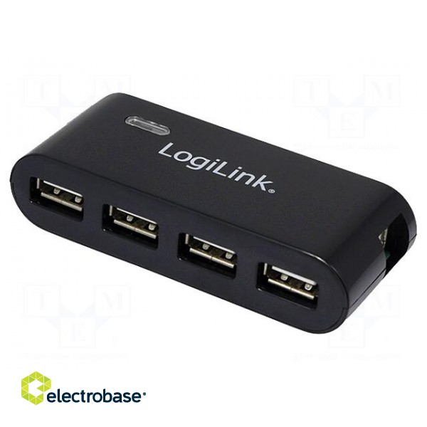 Hub USB | USB 2.0 | PnP,PnP and hot-plug | Number of ports: 4