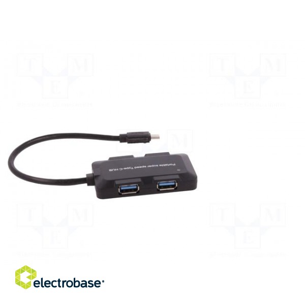 Hub USB | USB A 3.0 x4 | USB 3.0,USB 3.1 | black | Number of ports: 4 image 7