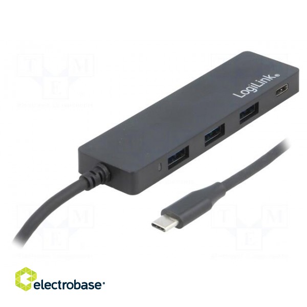 Hub USB | USB A socket x3,USB C socket,USB C plug | USB 3.0 | PnP