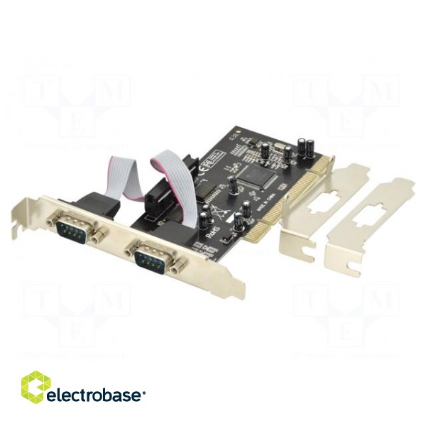 PC extension card: PCI | chipset MCS9865,RS232 | Interface: PCI image 1