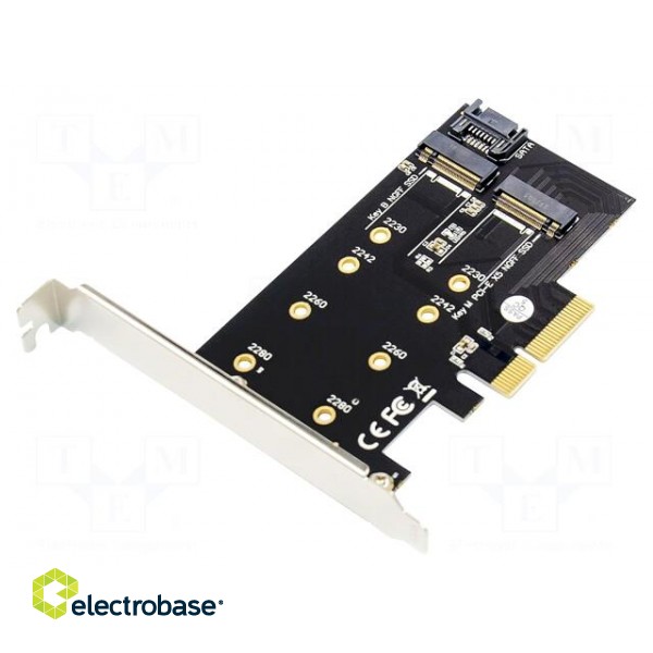 PC extension card: PCIe | M.2 (B key),M.2 (M key) | 6Gbps
