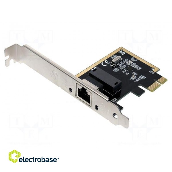 PC extension card: PCIe | RJ45 socket