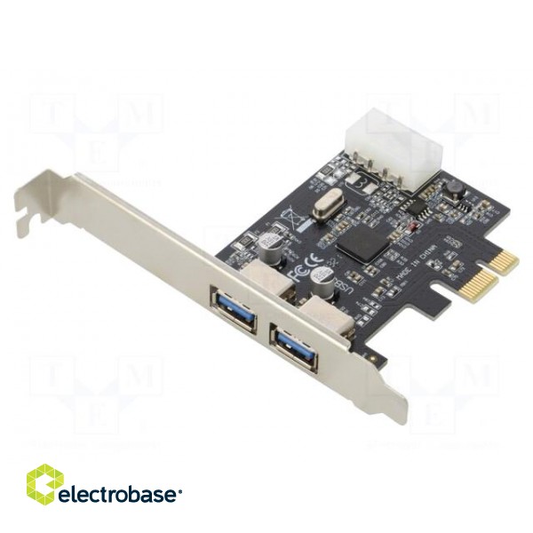 PC extension card: PCIe | USB A socket x2 | chipset NEC D720200F1 image 1