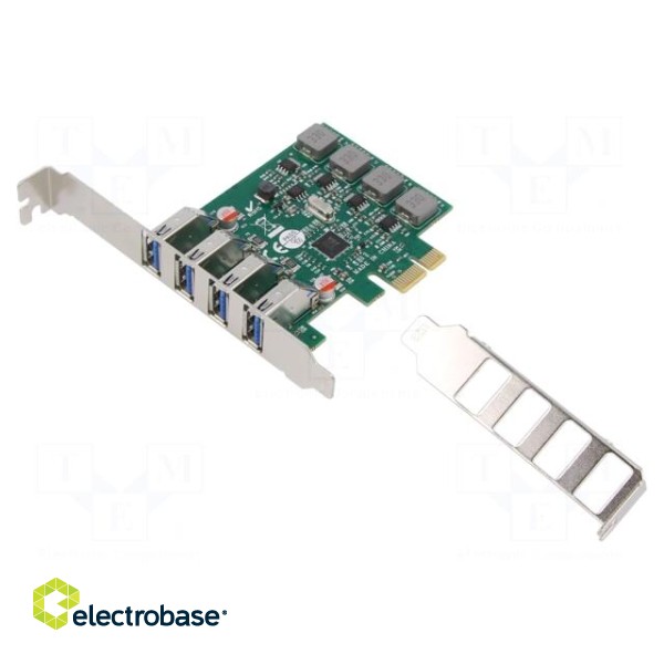 PC extension card: PCIe | USB A socket x4 | USB 3.0 | 5Gbps