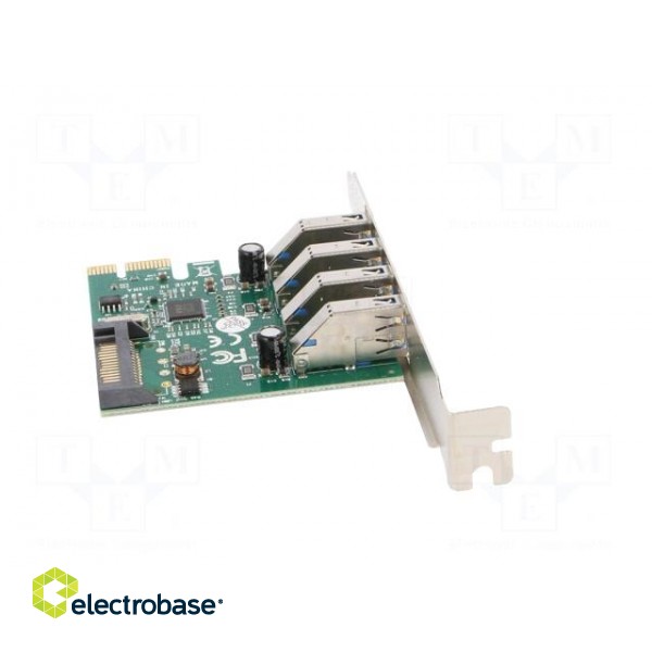 PC extension card: PCIe | USB A socket x4 | USB 3.0 | 5Gbps | 0÷70°C image 7