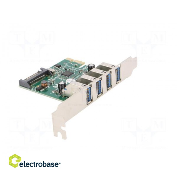 PC extension card: PCIe | USB A socket x4 | USB 3.0 | 5Gbps | 0÷70°C image 8