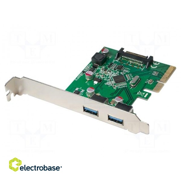 PC extension card: PCIe | USB A socket x2 | USB 3.0