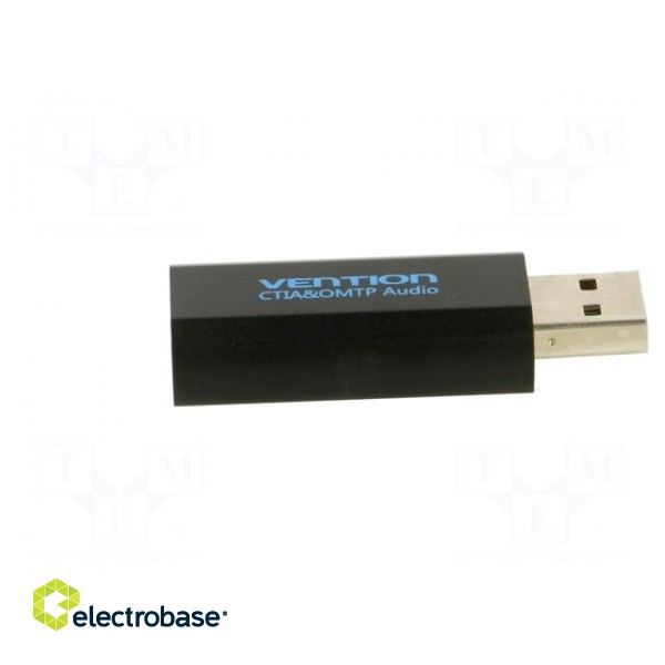 PC extension card: sound | black | Jack 3.5mm socket,USB A plug image 3