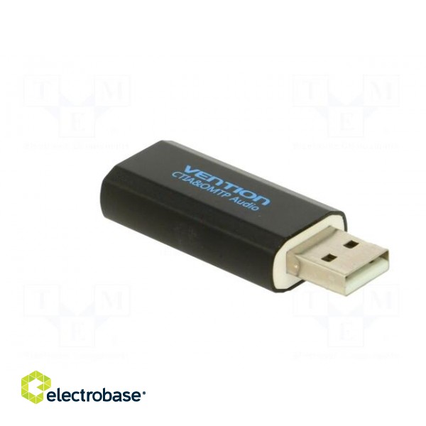 PC extension card: sound | black | Jack 3.5mm socket,USB A plug image 4