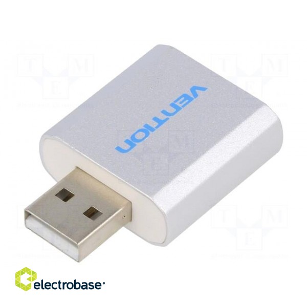 PC extension card: sound | USB 2.0 | silver image 1