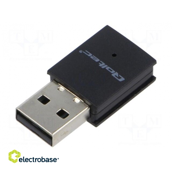 PC extension card: WiFi network | USB A plug | black | 2.4÷5GHz