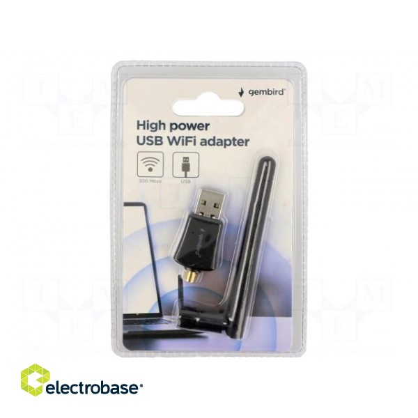 PC extension card: WiFi network | USB A plug | USB 2.0 | black