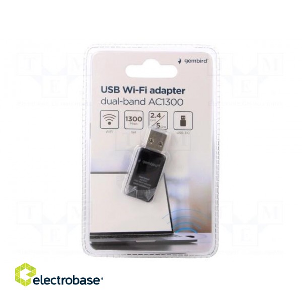 PC extension card: WiFi network | USB A plug | USB 3.0 | black