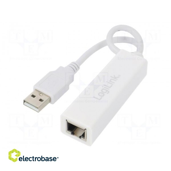USB to Fast Ethernet adapter | USB 2.0 | white