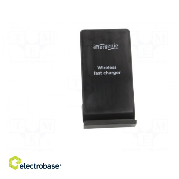 Inductance charger | black | Standard: Qi | 5VDC,9VDC | 10W | EnerGenie paveikslėlis 9