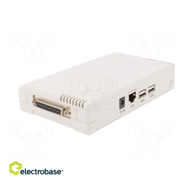 Print server | D-Sub 25pin,RJ45,DC,USB A socket x2 image 6