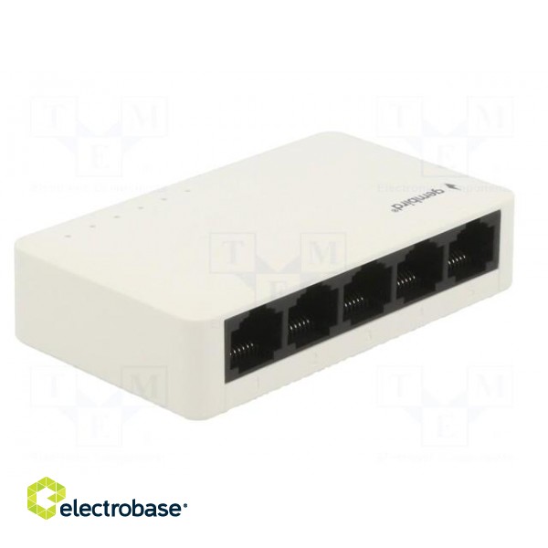 Switch Gigabit Ethernet | white | DC,WAN: RJ45 socket x5 image 4