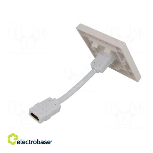 Wall socket | white | HDMI | Mounting: wall mount | No.of sockets: 1 image 6