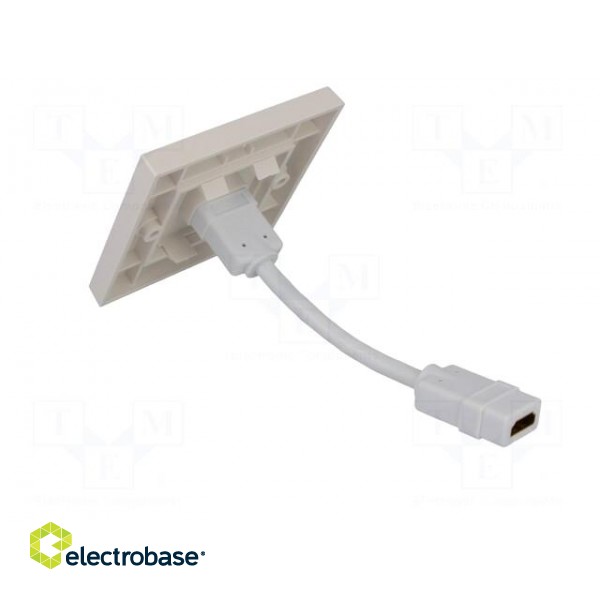 Wall socket | white | HDMI | Mounting: wall mount | No.of sockets: 1 image 4