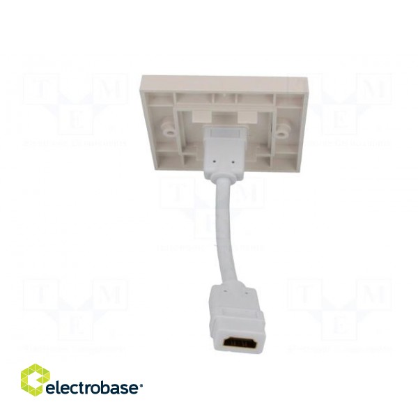 Wall socket | white | HDMI socket x2 | wall mount | No.of sockets: 1 image 5