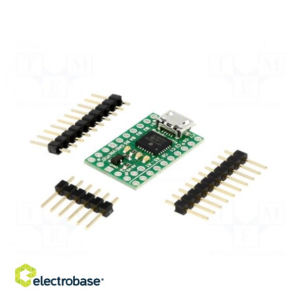 P-Star | LDO | USB B micro,pin strips | PIC18F25K50 | 5.5÷15VDC | 1.3g image 2