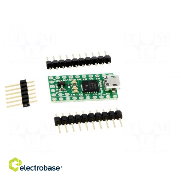 P-Star | LDO | USB B micro,pin strips | PIC18F25K50 | 5.5÷15VDC | 1.3g фото 3