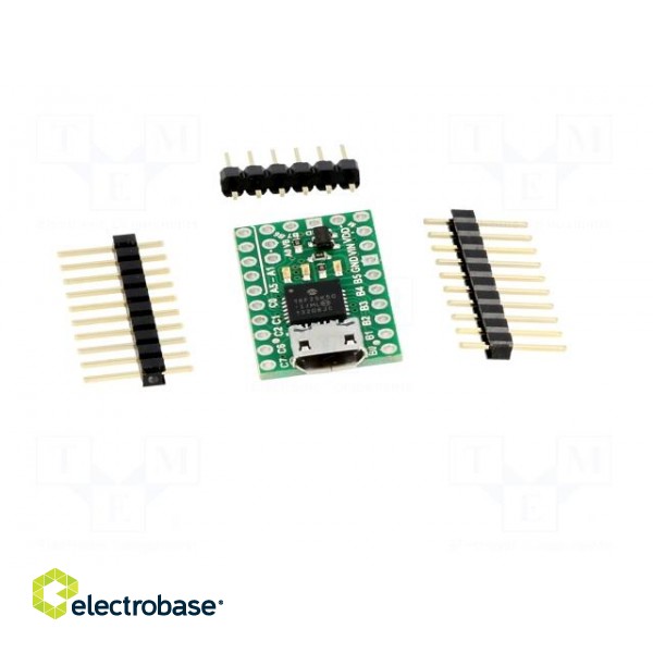 P-Star | LDO | USB B micro,pin strips | PIC18F25K50 | 5.5÷15VDC | 1.3g фото 5