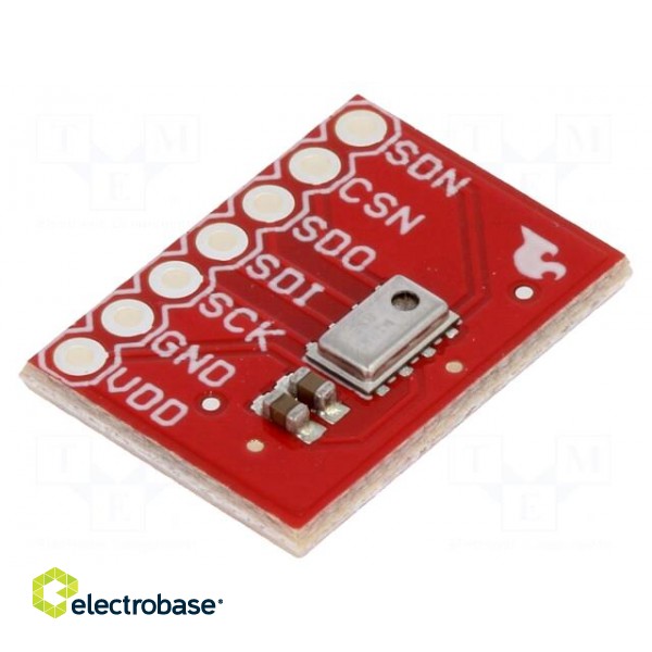 Sensor: atmospheric | barometer | SPI | IC: MPL115A1 | pin strips