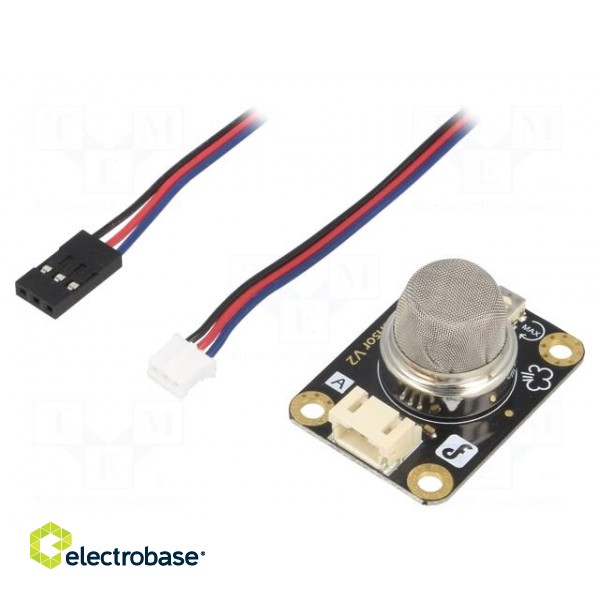 Sensor: gas level | analog | 5VDC | Kit: module,cables | Gravity | MQ-5