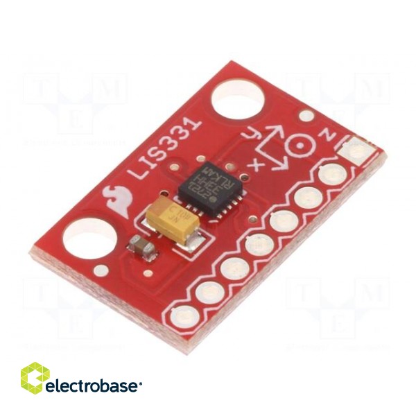 Sensor: position | accelerometer | 2.16÷3.6VDC | I2C,SPI | LIS331