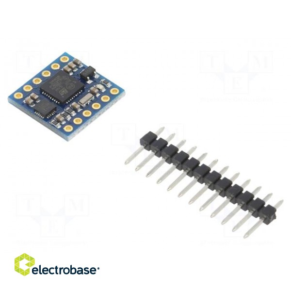 Sensor: position | accelerometer,magnetometer,gyroscope | 3÷5VDC